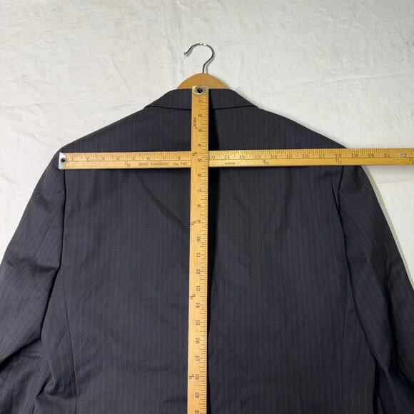 Joseph & Feiss wool suit Dark Charcoal Multi Pinstripe  Mens Size 40 long NWT - Picture 9 of 15